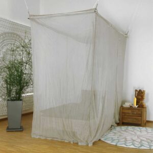 Yshield BTE EMF Shielding SILVER-TULLE Box single bed canopy
